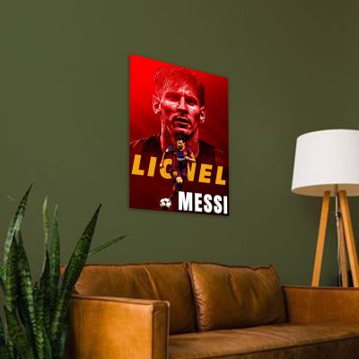 Acrylic Lionel Messi Photo Frame For Wall Decor Motivational Sports Poster for Bedroom or Office Decor Best Gift For Football Fans & Player Gift for Fans, Boys & Men